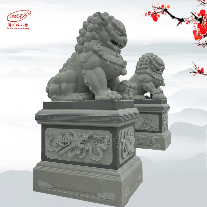 福建北京石狮,青石石狮,石雕北京狮
